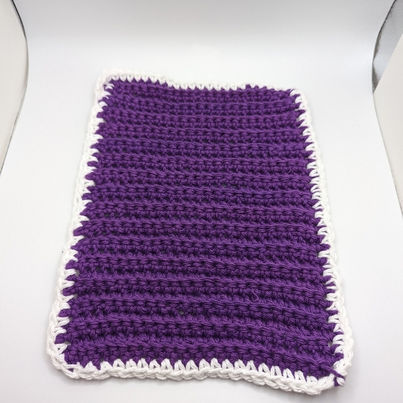 💞2/$20 HAND CRAFTED Crocheted All Purpse 100% Cottn Reusble Bath or Dish Cloths - Picture 9 of 11
